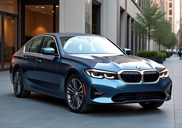 Un elegante BMW 330i G20 en un entorno urbano